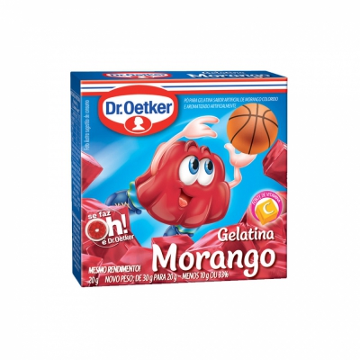 GELATINA PO MORANGO OETKER 20G