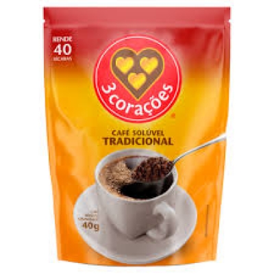 CAFE SOLUVEL 3 CORACOES TRAD. SCH 40G