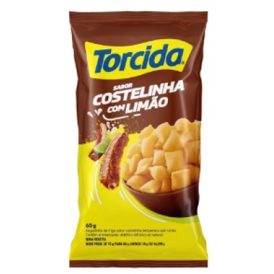 SALGADINHO TORCIDA COSTELINHA C/ LIMAO 60G