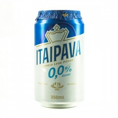 CERVEJA ITAIPAVA 00% ALCOOL LATA 350ML