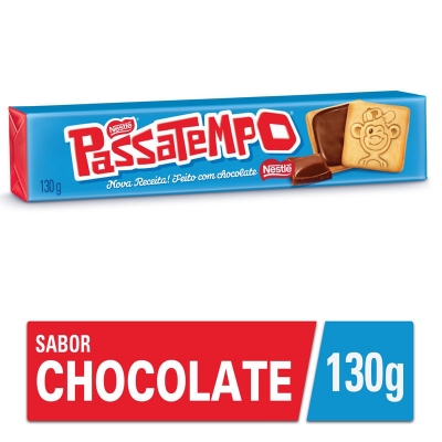 BISCOITO RECHEADO PASSATEMPO CHOCOLATE130G