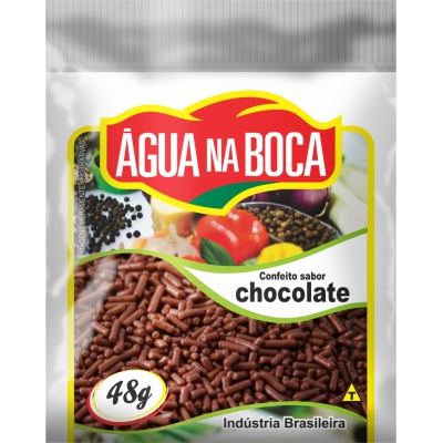 Granulado Confeito de Chocolate Água na Boca 48g