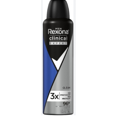 DESOD. AERO REXONA CLINICAL MEN CLEAN 150ML