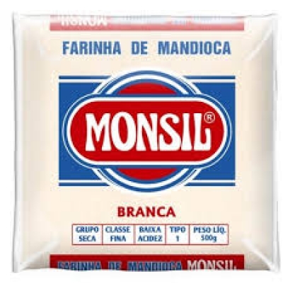 FARINHA MANDIOCA MONSIL BRANCA TP1 1KG