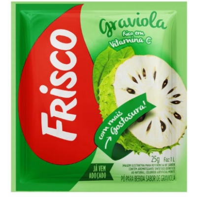 REFRESCO EM PO FRISCO GRAVIOLA 18G