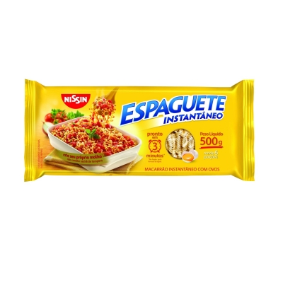 MACARRAO ESPAGUETE NISSIN INSTANTANEO 500G