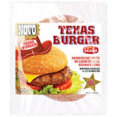 CARNE DE HAMBURGUER TEXAS BURGUER SEARA 56G