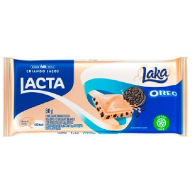 BARRA CHOC LACTA LAKA OREO 80G