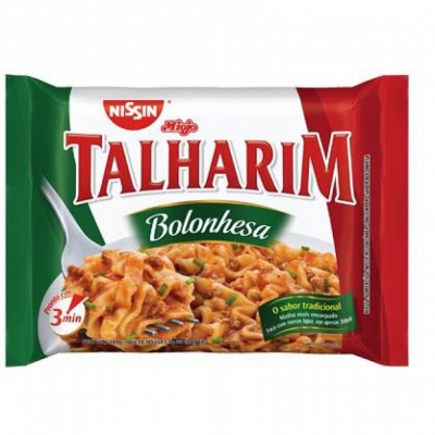 MACARRAO INSTANTANEO NISSIN TALHARIM BOLONHESA 90G