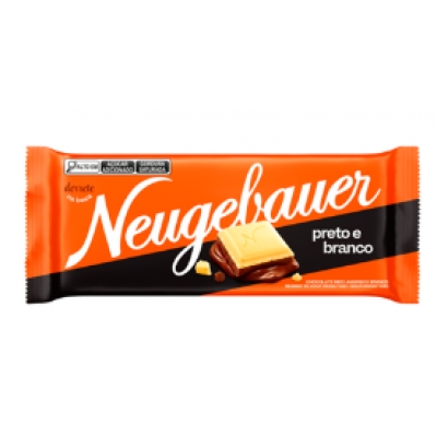 BARRA CHOCOLATE PRETO E BRANCO NEUGEBAUER 80G