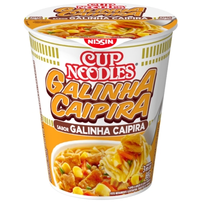 MACARRAO INSTANTANEO NISSIN CUP NOODLES GALINHA CAIPIRA 69G