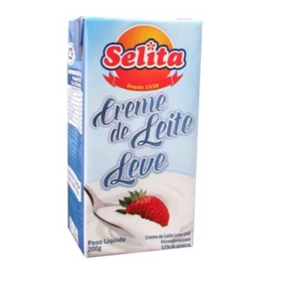 CREME DE LEITE SELITA LIGHT UHT 200ML