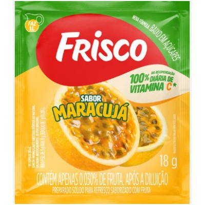 REFRESCO EM PO FRISCO MARACUJA 18G