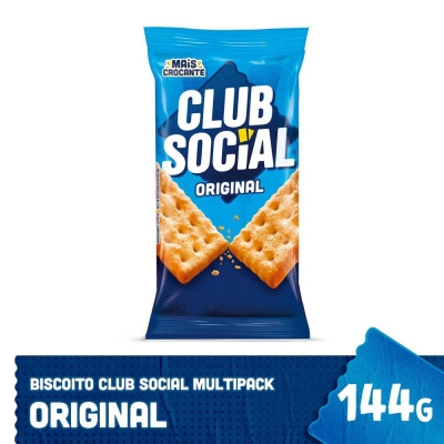 BISCOITO CLUB SOCIAL ORIGINAL 144G