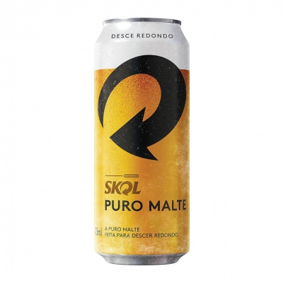 CERVEJA SKOL PURO MALTE LATÃO 473ML