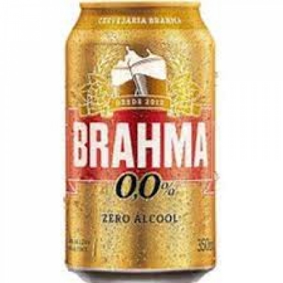 CERVEJA BRAHMA ZERO ALCOOL LATA 350ML